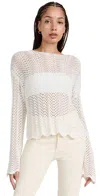Z Supply Donovan Crochet Top In Sandstone