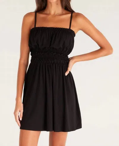 Z Supply Easy Sunday Mini Dress In Black