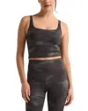Z Supply Eclipse Camo Cropped Tank In Black