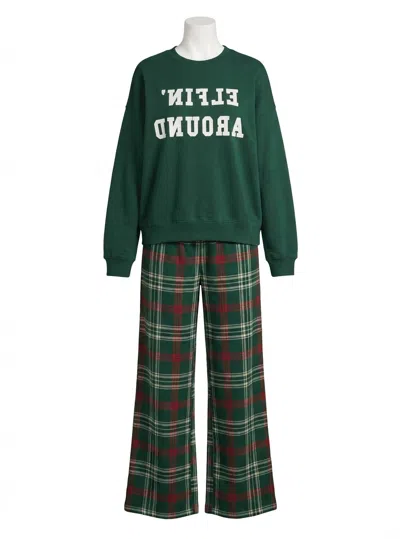 Z Supply Elfin' Around Holiday Sweatshirt In Mistletoe In Green