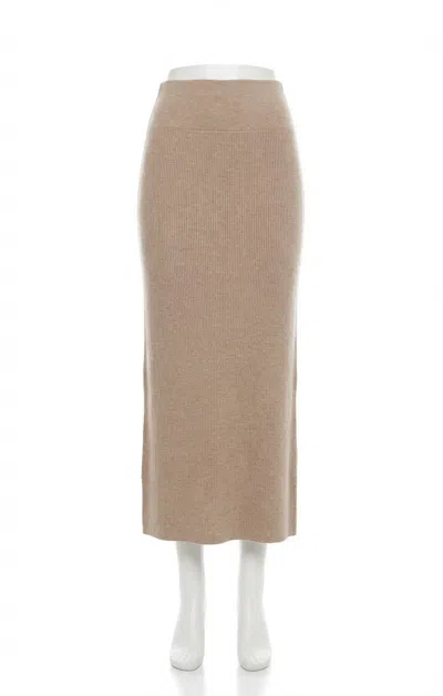 Z Supply Eloise Sweater Skirt In Beige In Brown