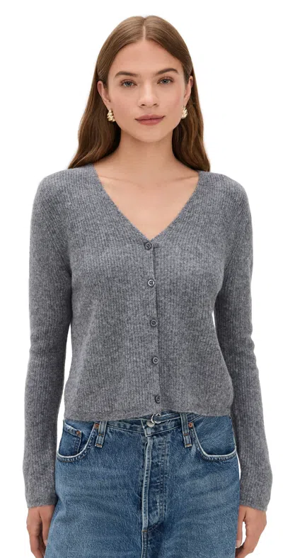 Z Supply Emile Cardigan Classic Heather Grey In Gray