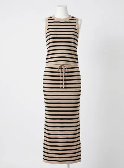 Z Supply Emori Striped Tank In Natural In Black