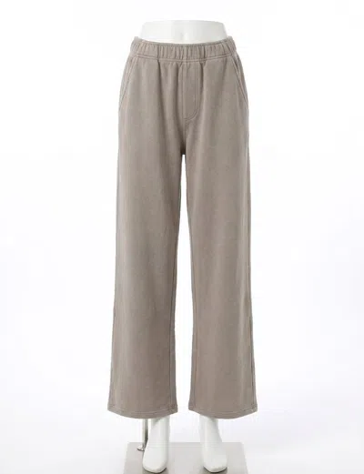 Z Supply Entourage Knit Pant In Oyster In White