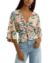Z Supply Enya Safari Linen-blend Top