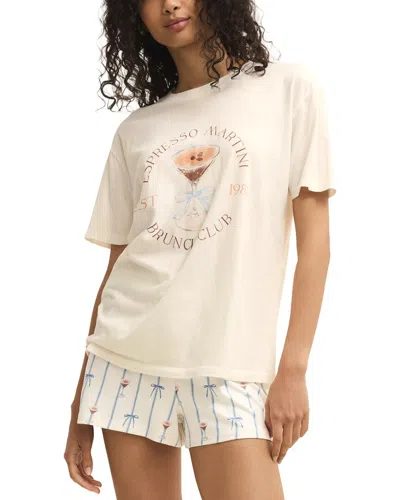 Z Supply Espresso Martini Boyfriend T-shirt In Neutral