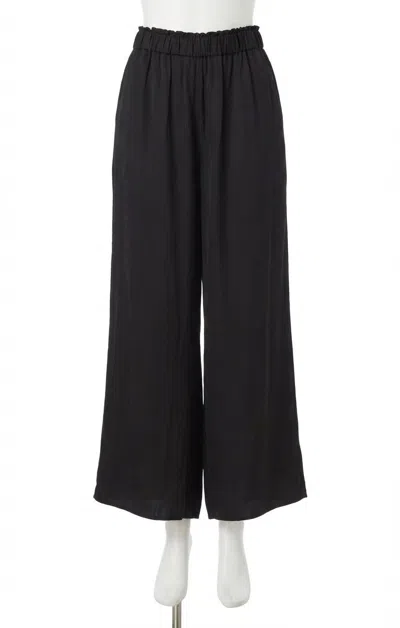 Z Supply Estate Lux Sheen Pants In Black
