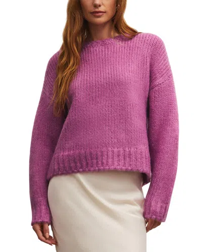 Z Supply Etoile Sweater In Pink