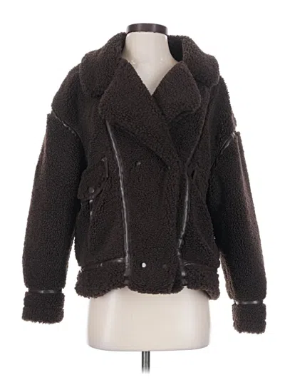 Z Supply Faux Fur Jacket In Brown