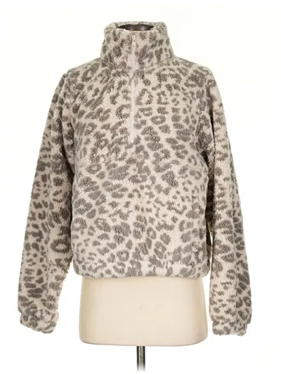Pre-owned Z Supply Faux Fur Jacket In Gray