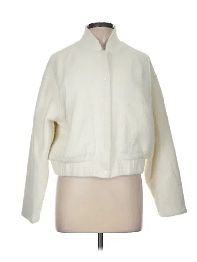 Pre-owned Z Supply Faux Fur Jacket In Ivory