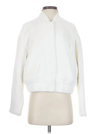 Pre-owned Z Supply Faux Fur Jacket In White