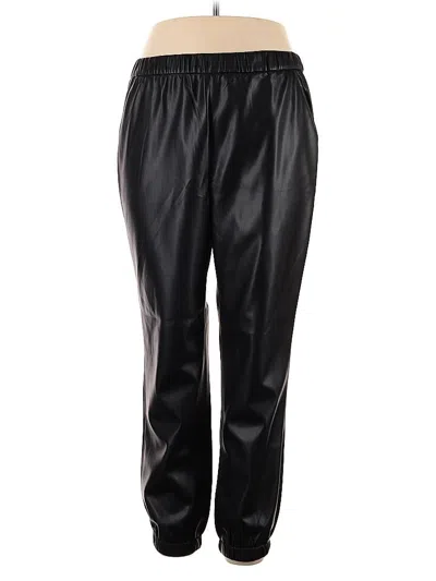 Pre-owned Z Supply Faux Leather Pants In Black