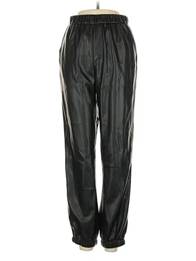 Z Supply Faux Leather Pants In Black