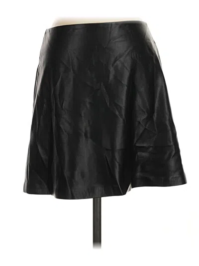 Z Supply Faux Leather Skirt In Black