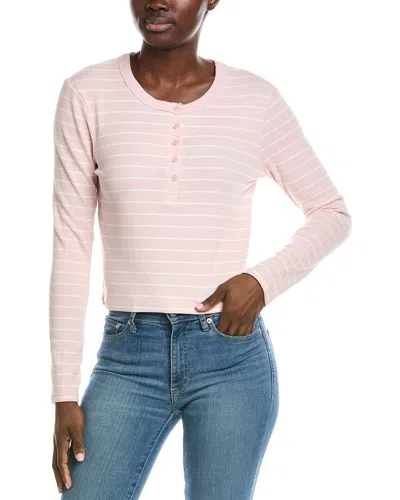 Z Supply Ferris Henley Striped Top In Gray