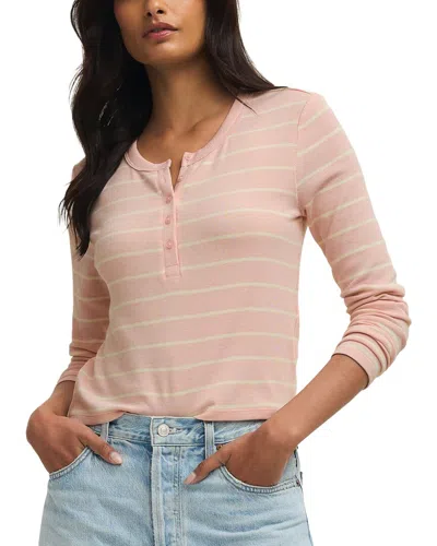 Z Supply Ferris Henley Striped Top In Transparent