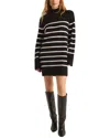 Shop Z Supply Fin Stripe Sweaterdress In Black