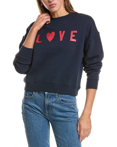 Z Supply First Date Sweatshirt In Blue