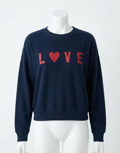 Z Supply First Date Sweatshirt In Eclipse In Black