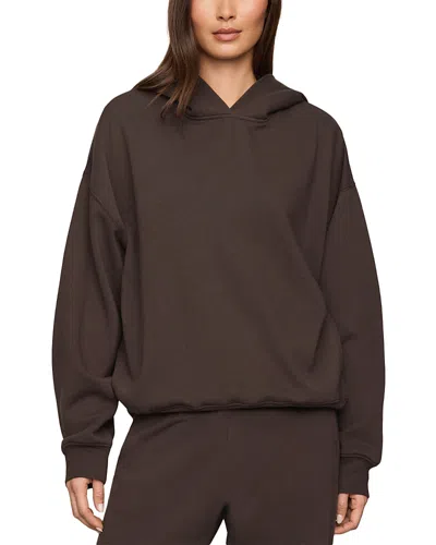 Z Supply First Quarter Cotton Blend Hoodie In Brown