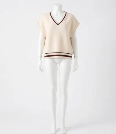 Z Supply Fletcher Sweater Vest In Crystal In Multi
