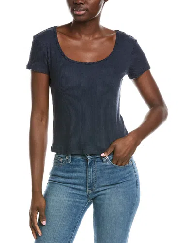 Z Supply Flower Market Rib T-shirt In Blue