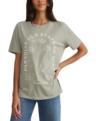 Z Supply Flower Shop Boyfriend Tee In Gray