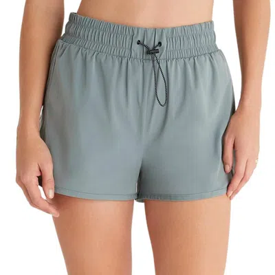 Z Supply Freestyle Nylon Short In Sage Ash In Green