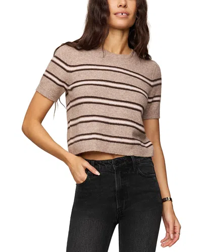 Z Supply Gatewood Short Sleeve Sweater In Brown
