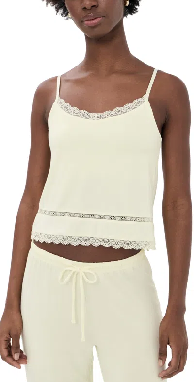 Z Supply Gigi Crochet Camisole Pineapple In White