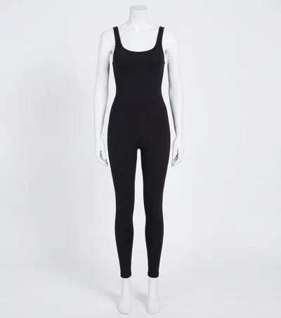 Z Supply Go For It Rib Jumpsuit In Black