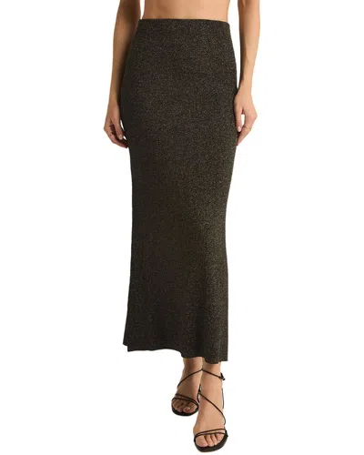 Z Supply Goldie Midi Skirt In Black
