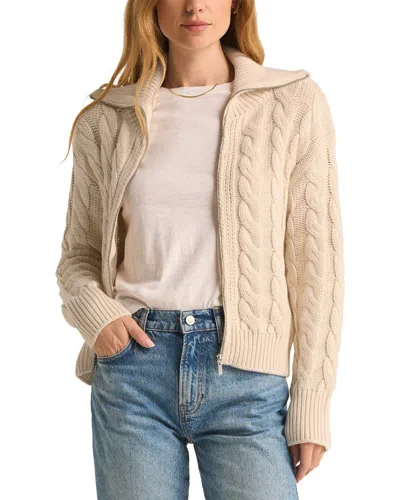Z Supply Hemingway Cable Cardigan In Gold