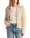 Z Supply Hemingway Cable Cardigan In White
