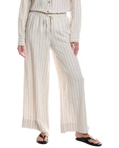 Z Supply Henri Striped Linen-blend Wide Leg Pant In Multi