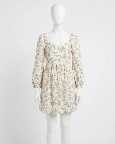 Z Supply Honor Vine Mini Dress In Sandstone In Multi