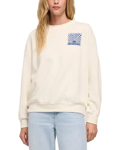 Z Supply Horizon Sunday Oversized Sweatshirt In White