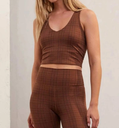 Z Supply Houndstooth Tank In Brown