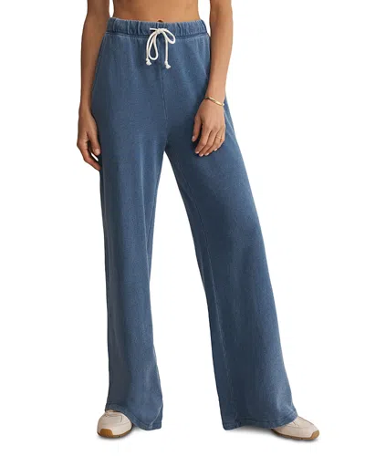 Z Supply Hunter Knit Denim Pants In Blue