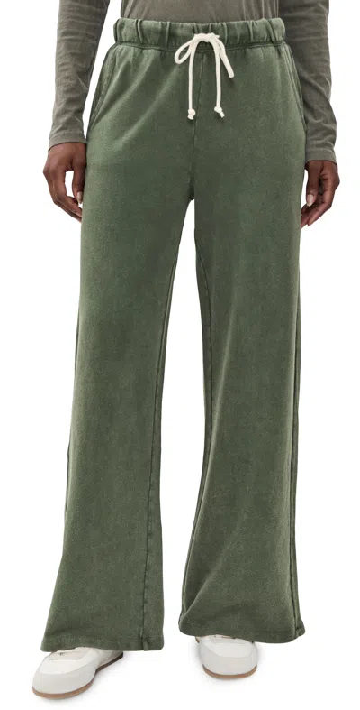 Z Supply Hunter Knit Sweatpants Classic Olive In Green