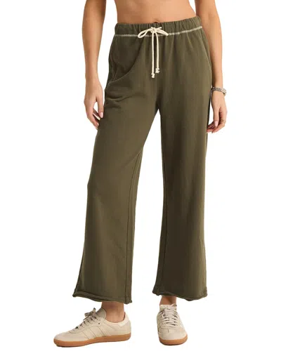 Z Supply Huntington French Terry Pant In Green
