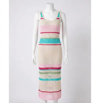 Z Supply Ibiza Maxi Sweater Dress In Natural In Multi
