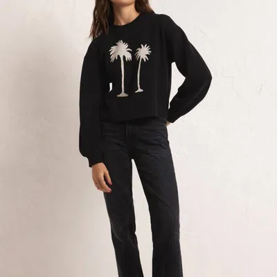 Z Supply In The Palms Sweater In Black