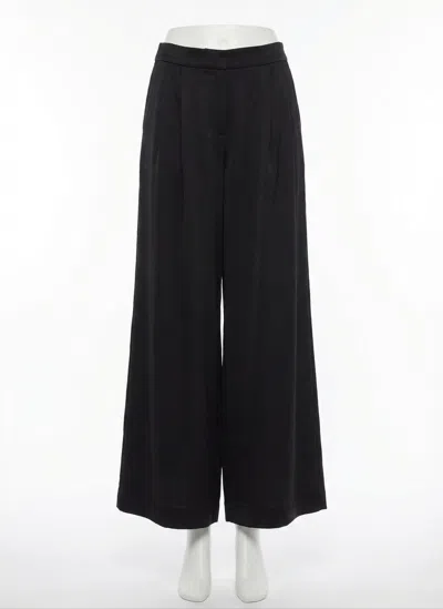 Z Supply Isolde Wide Leg Satin Pant In Black