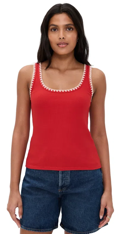 Z Supply Jaidynn Tank Cabana Red