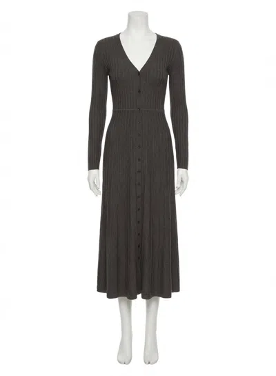 Z Supply Jasper Midi Sweater Dress In Charcoal Heather In Gray