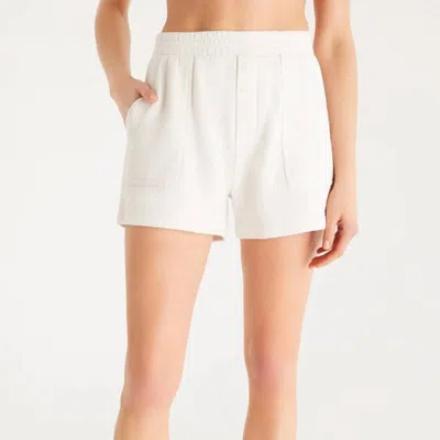 Z Supply Joel Cargo Shorts In White