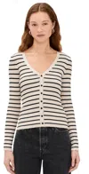 Z Supply Jordana Stripe Sweater Sandshell In Sandshell