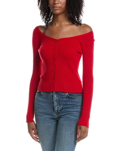 Z Supply Jovy Sweater Top In Red